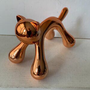 COPPER CAT FIGURINE MASSAGER  Sculpture